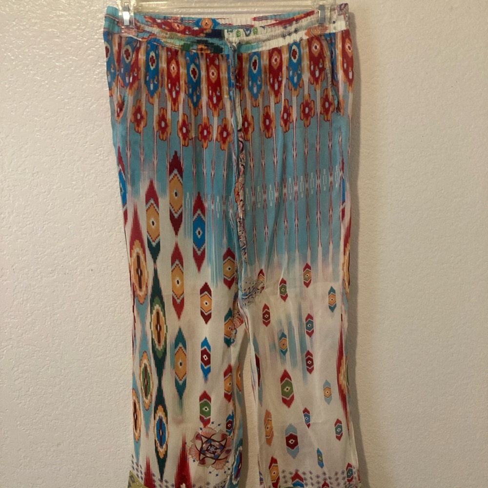 Johnny Was Multicolor Wide Leg Pants